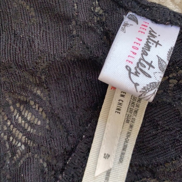FREE PEOPLE BLACK LACE BRA SIZE SMALL - Picture 4 of 5